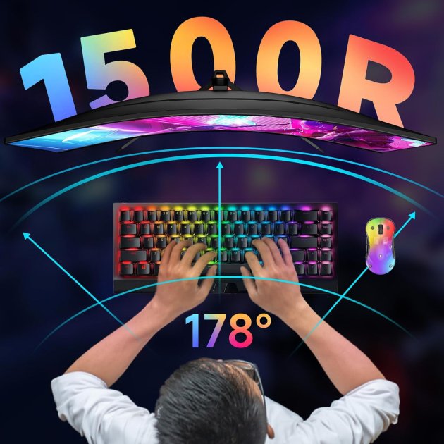 27″ Curved Monitor with FreeSync and HDR - Game On!