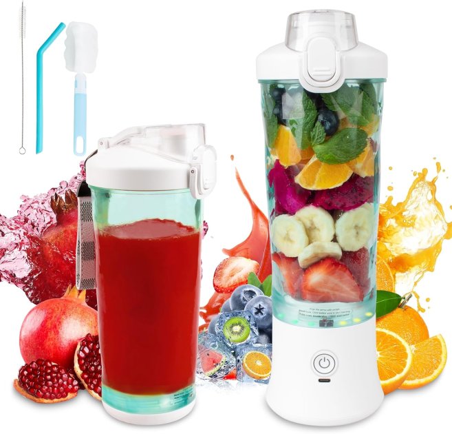 The USB-C Rechargeable Travel Blenders for Protein Shakes