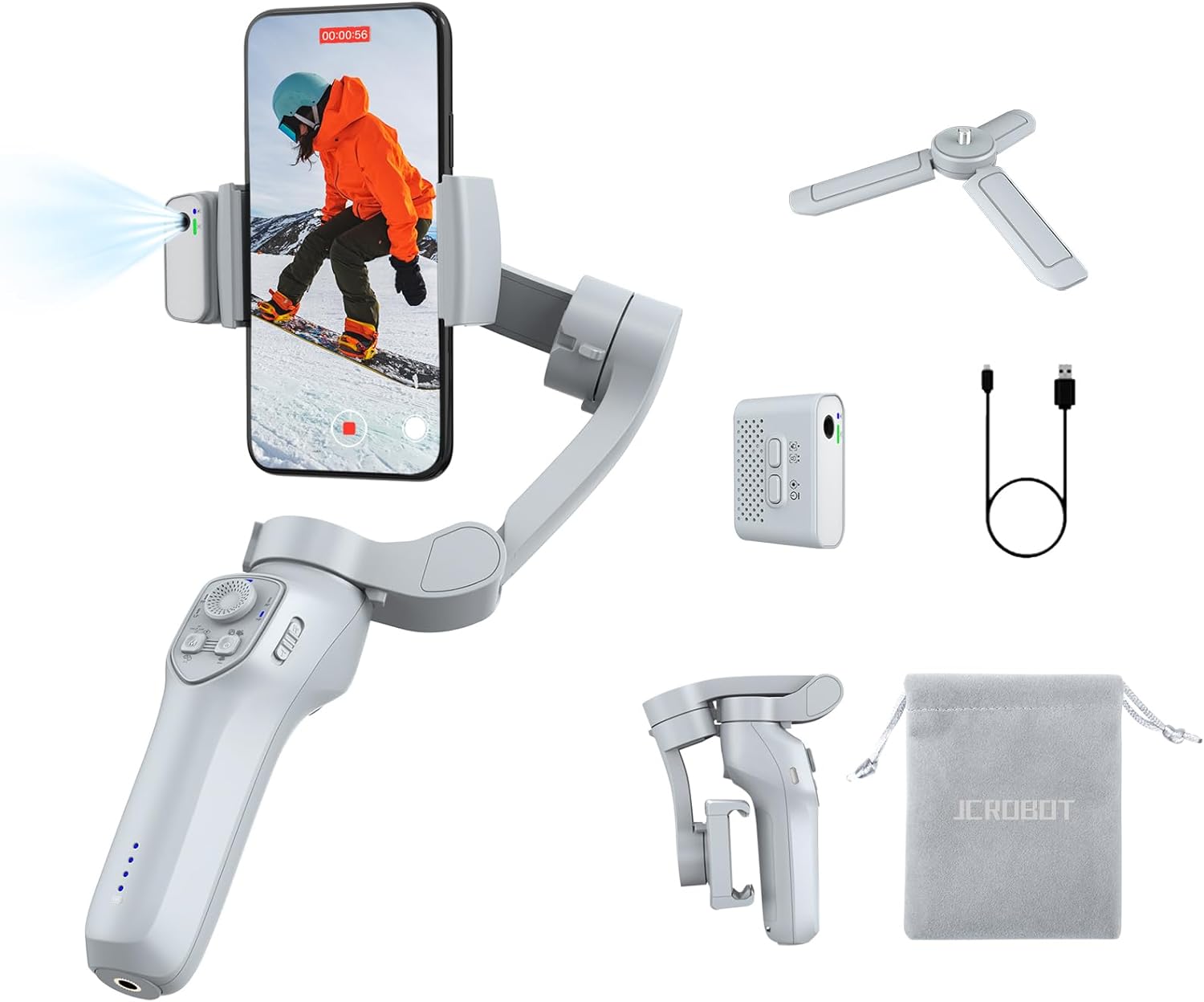 Kit Luce Di Riempimento Magnetica Con Sensore AI Per Gimbal Hohem ISteady MT2/M6 – Tracking Senza App, RGB 2700-6500K
